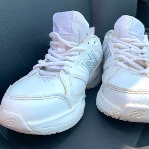 White New Balance Platform Sneakers